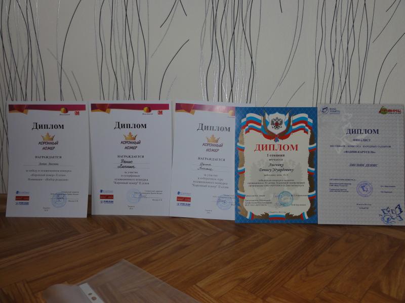 Дипломы